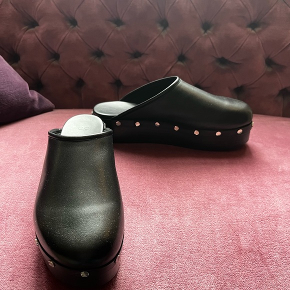 Co. Mule Leather Studded Slides Retail: $795 - Picture 6 of 9